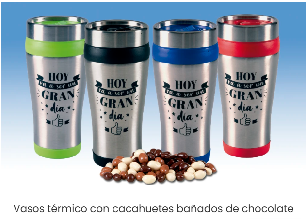 23- VASO TÉRMICO CON CACAHUETES DE CHOCOLATE